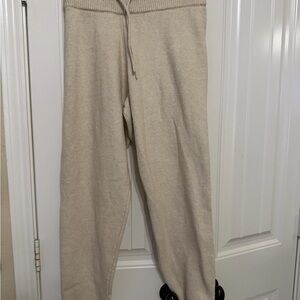 Cozy Cream Knit Pants